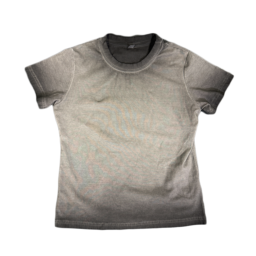 Vintage Wash Baby Tee (Black)