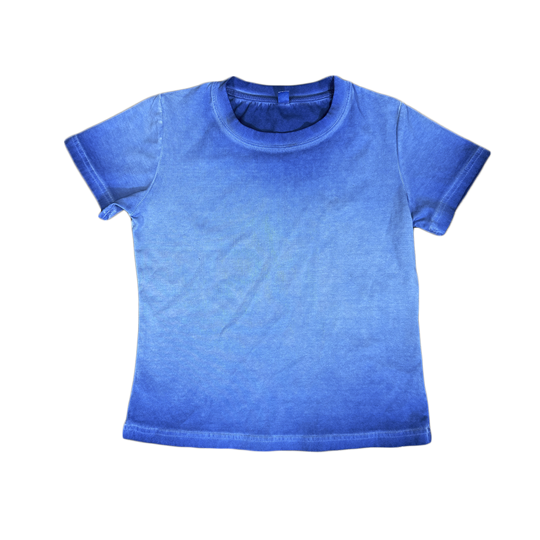 Vintage Wash Baby Tee (Blue)