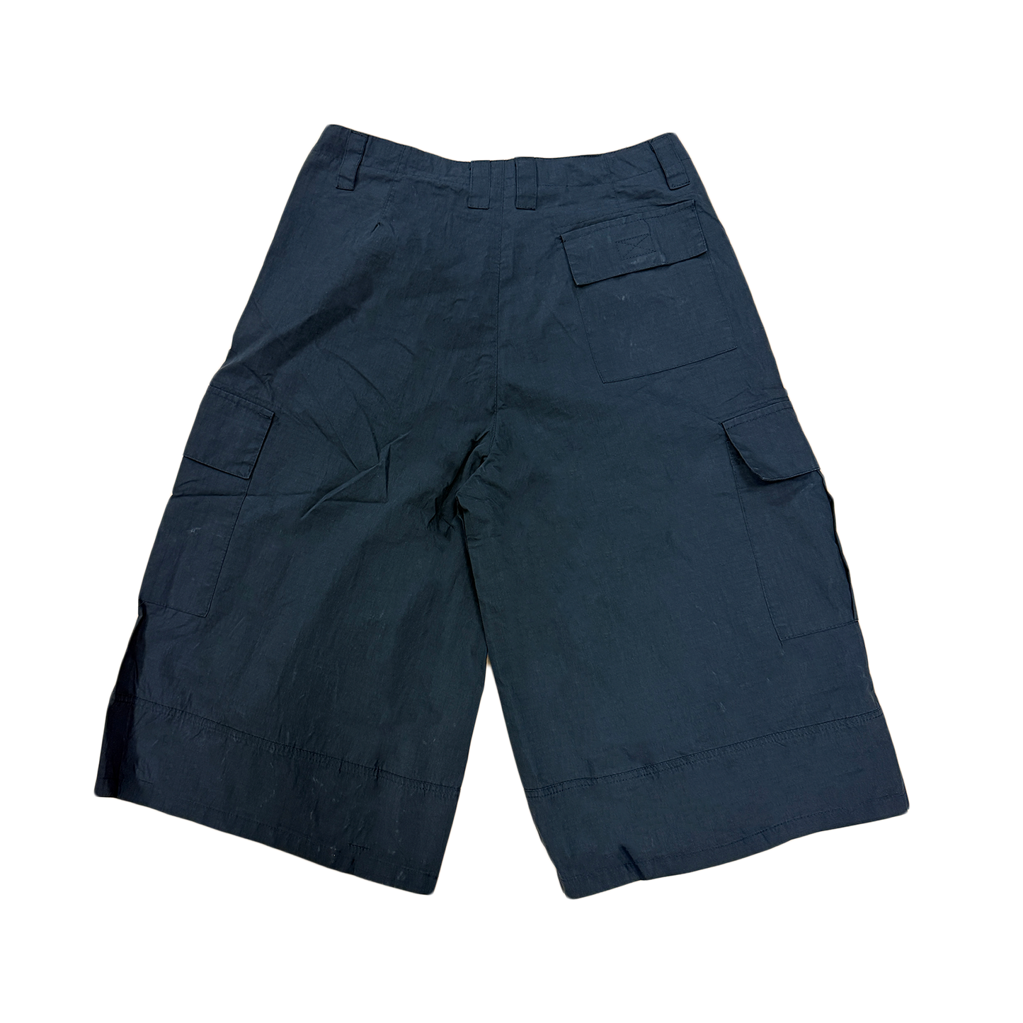 Black Ribstop 3/4 Shorts