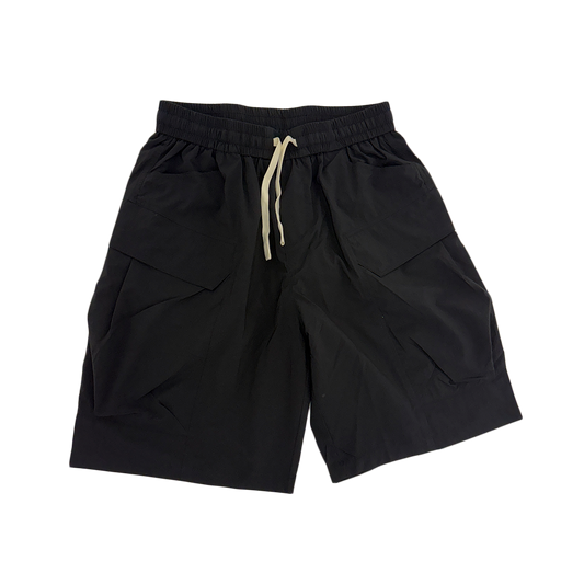 Black Nylon Tech Shorts